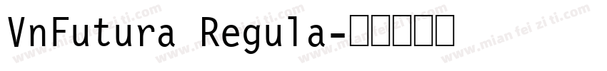 VnFutura Regula字体转换